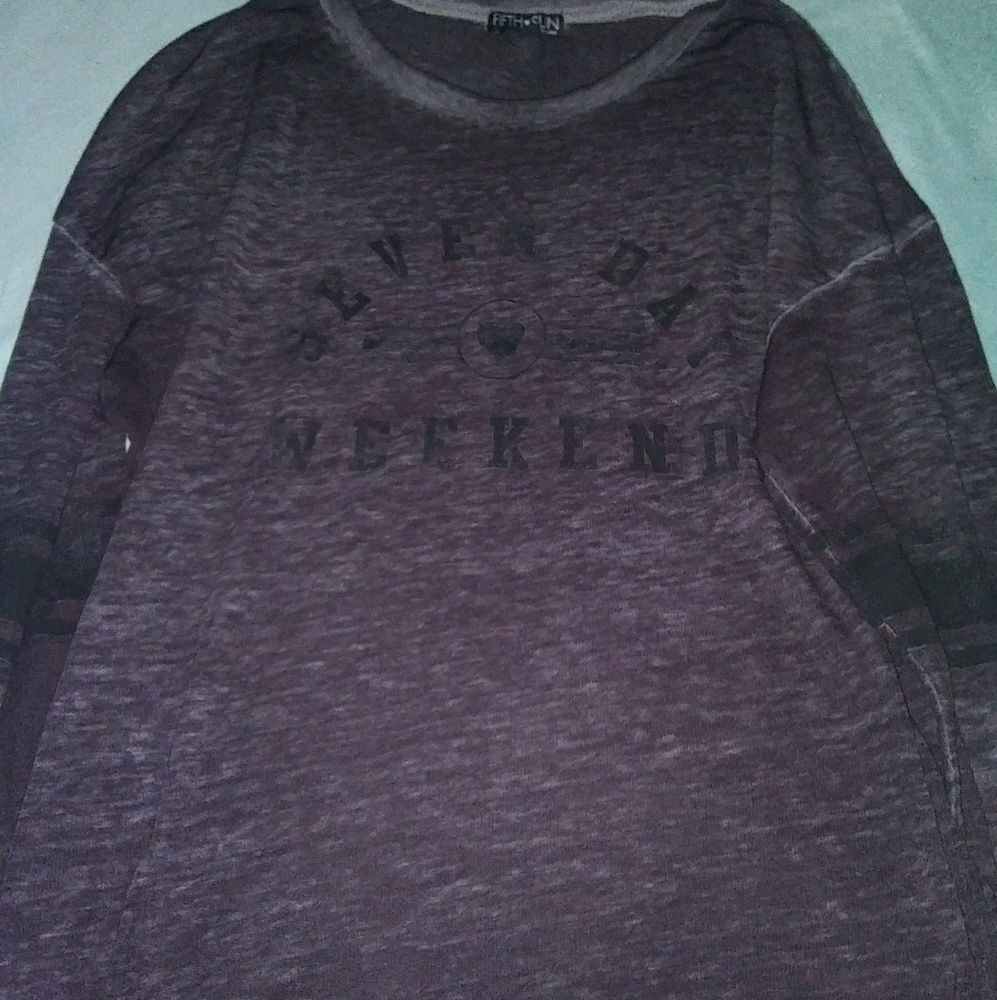 Long sleeve grey/black